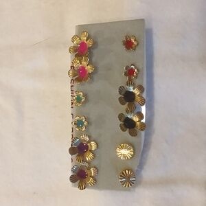 6 pair earrings